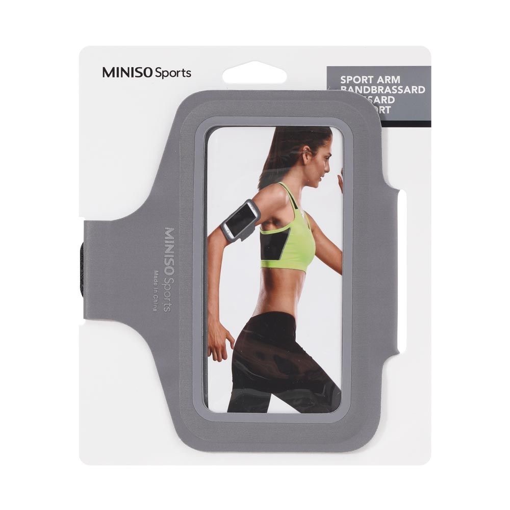 MINISO Sport- GREY Sports Armband NEW
